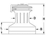 Andersen No. 12 Self-Tailing Full Stainless Winch